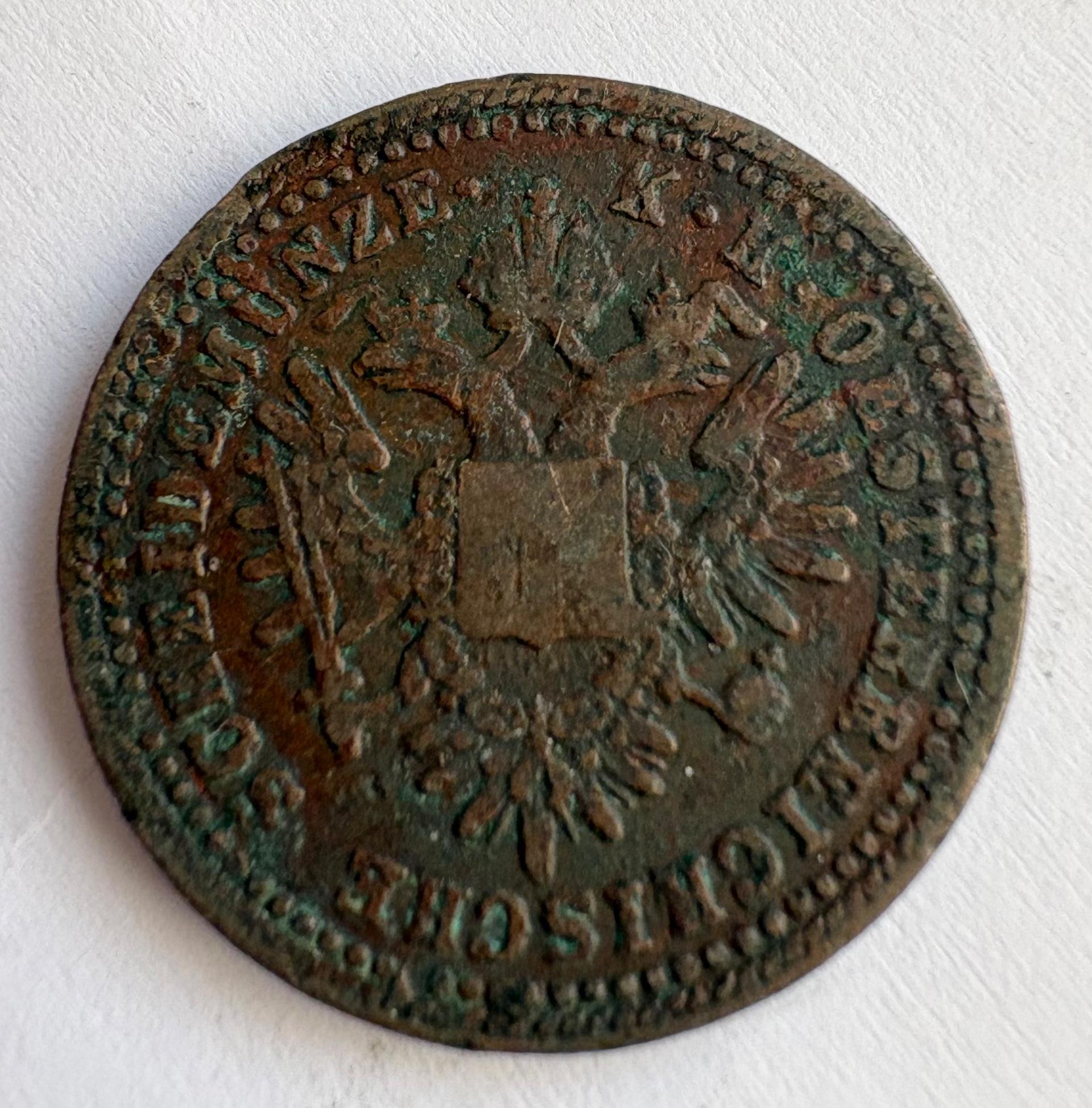 Austrija 1 kreuzer 1851 A