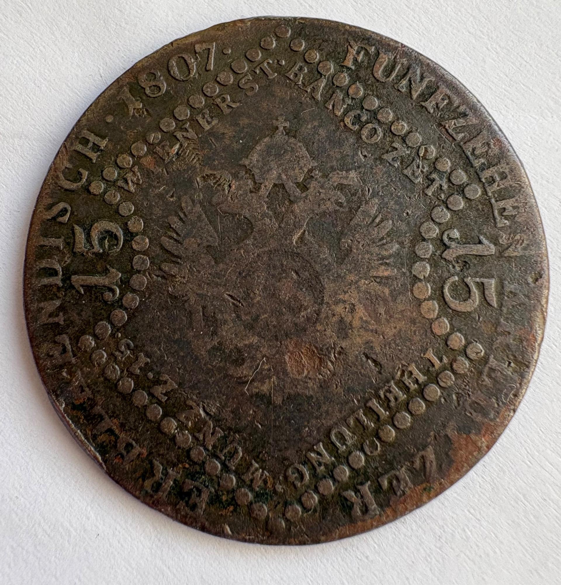 Austrija 15 kreuzer 1807
