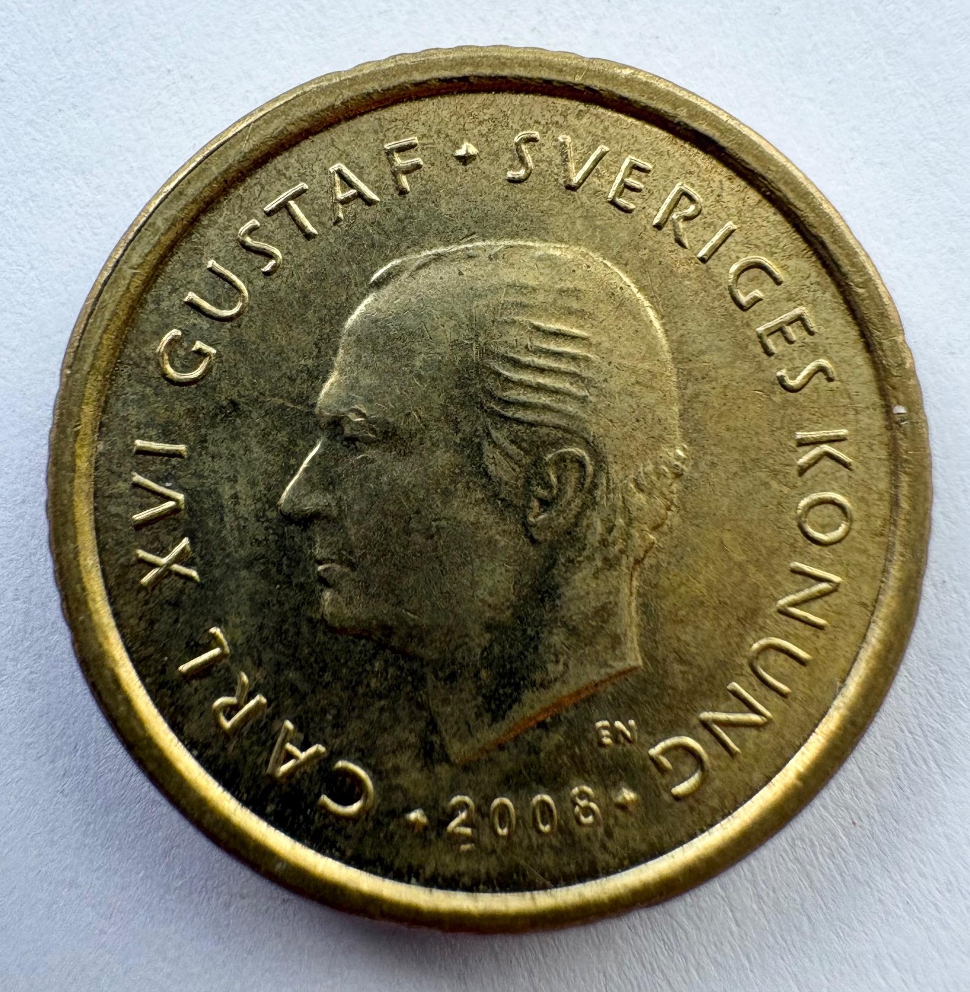 Švedija 10 kronų 2008