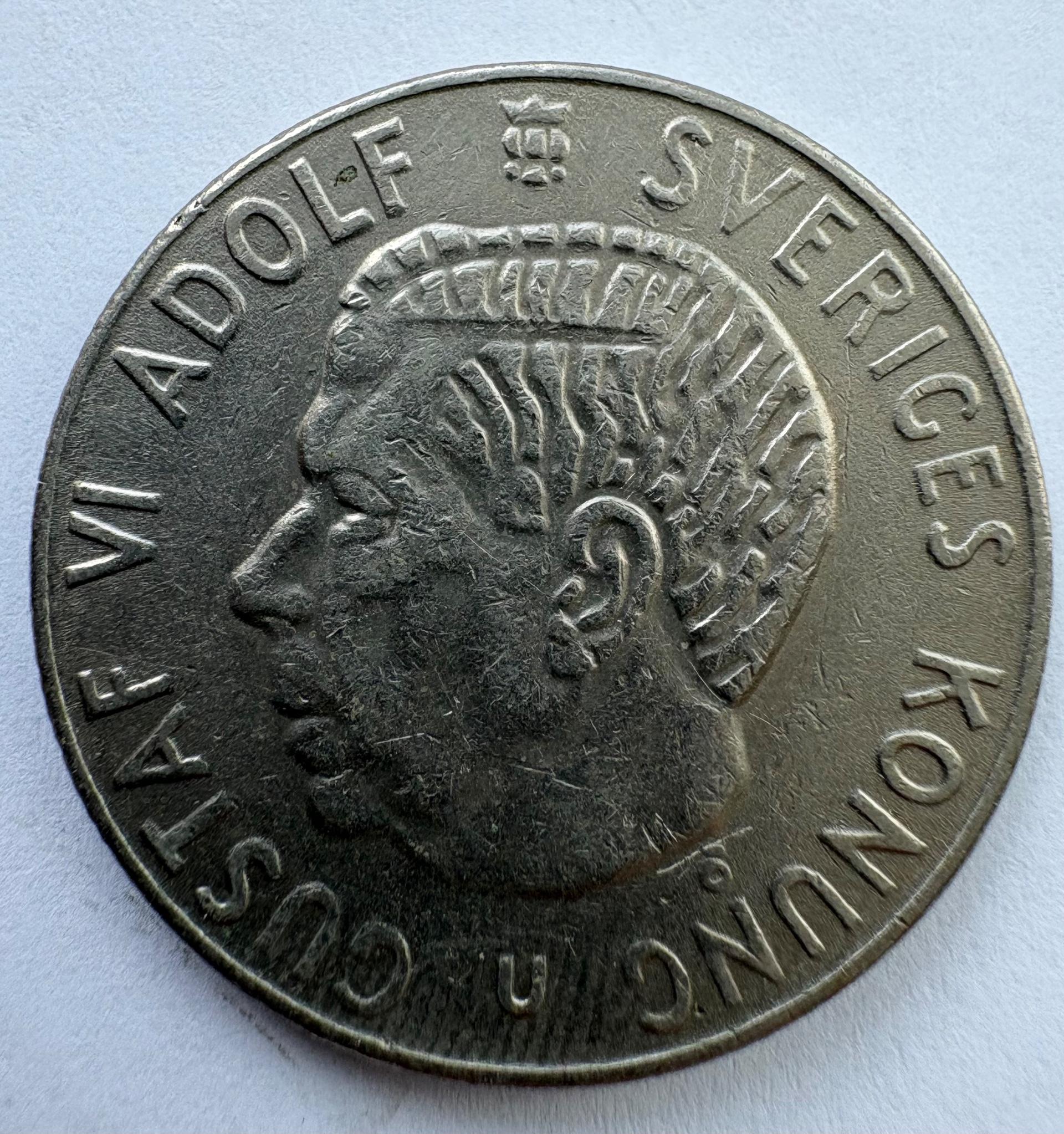 Švedija 1 kroną 1969