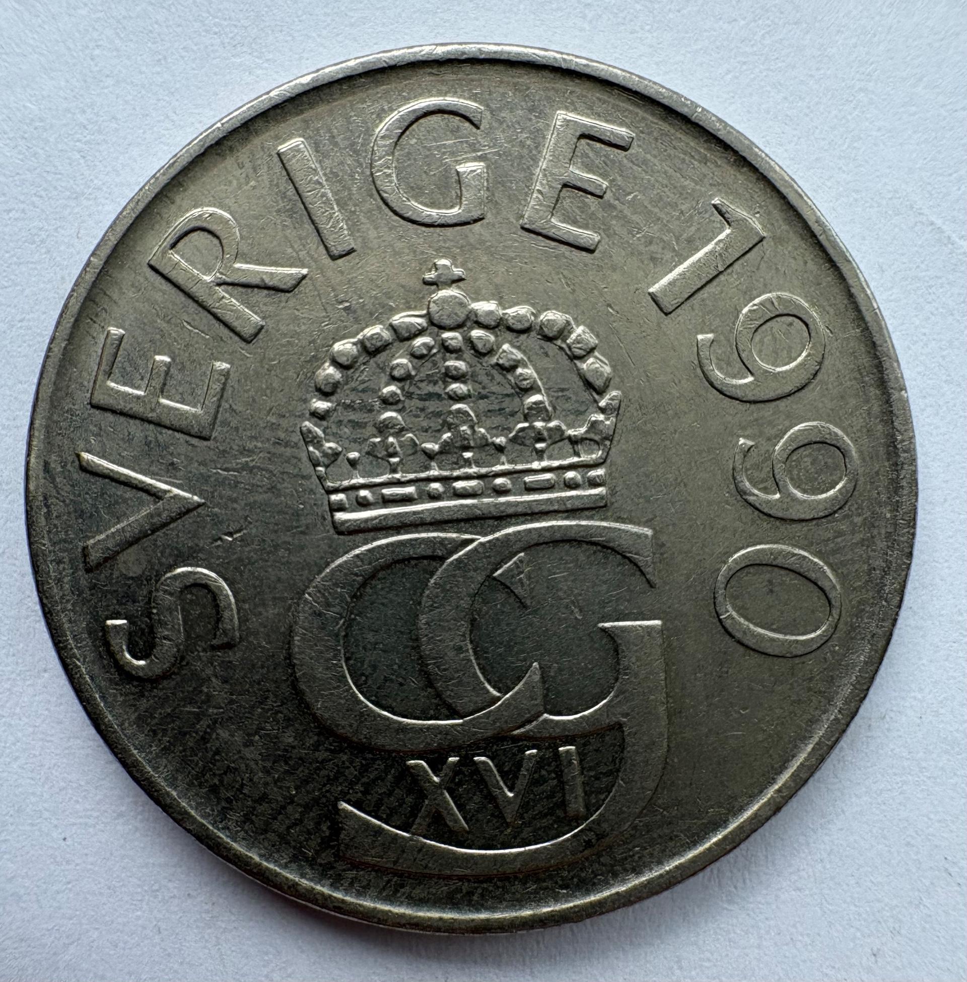 Švedija 5 kr 1990