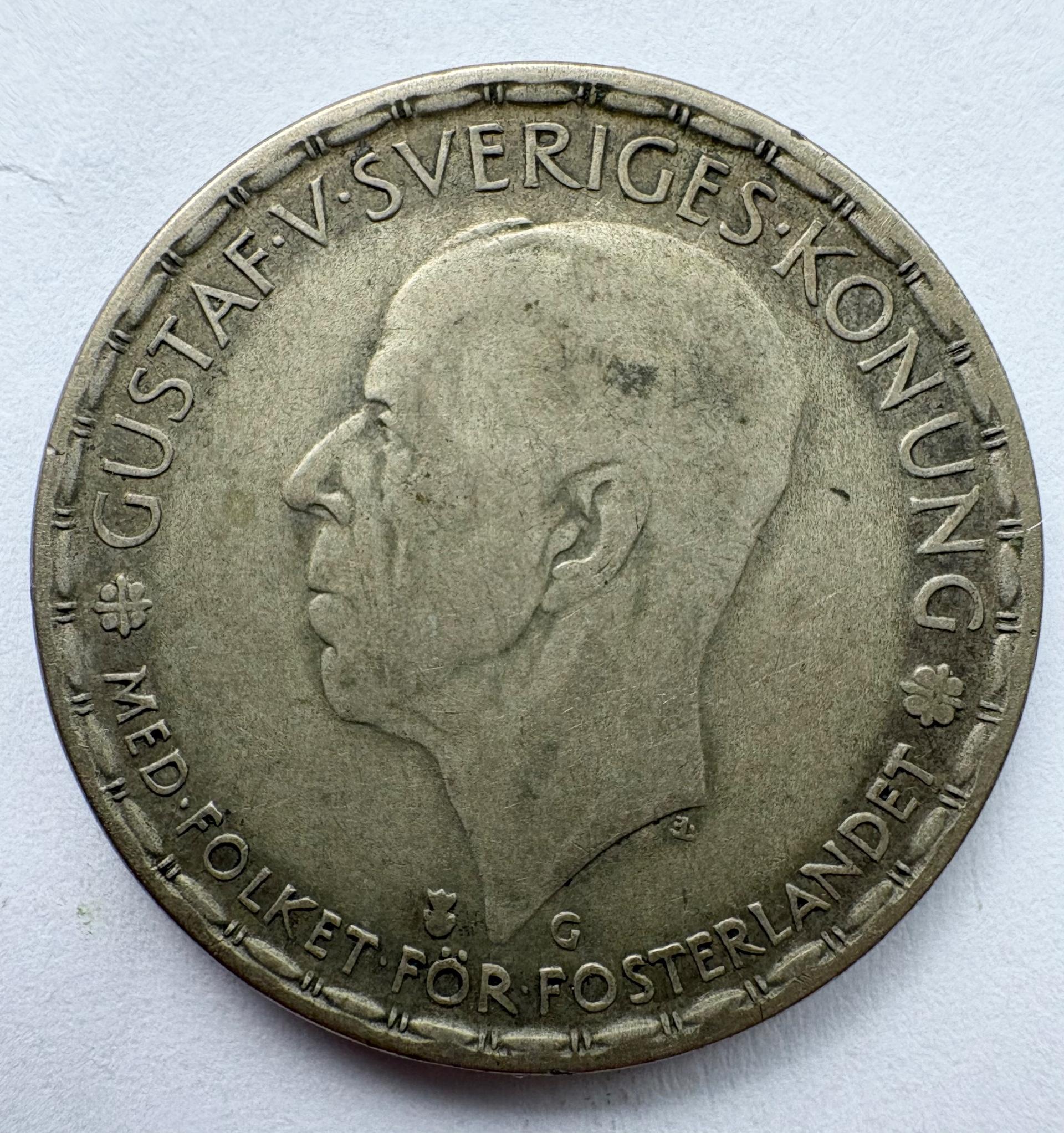 Švedija 1 krona 1942