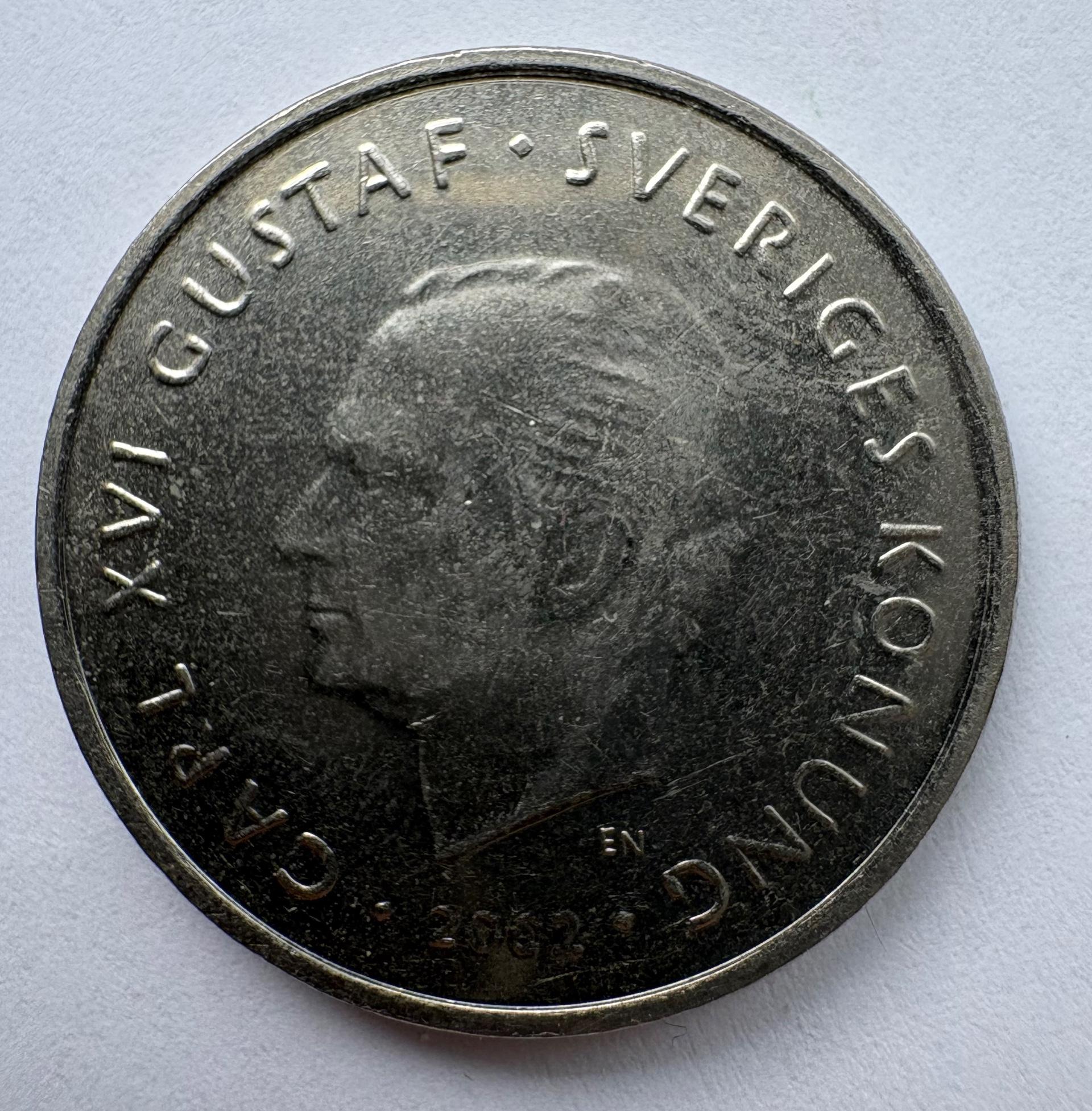 Švedija 1 kroną 2002