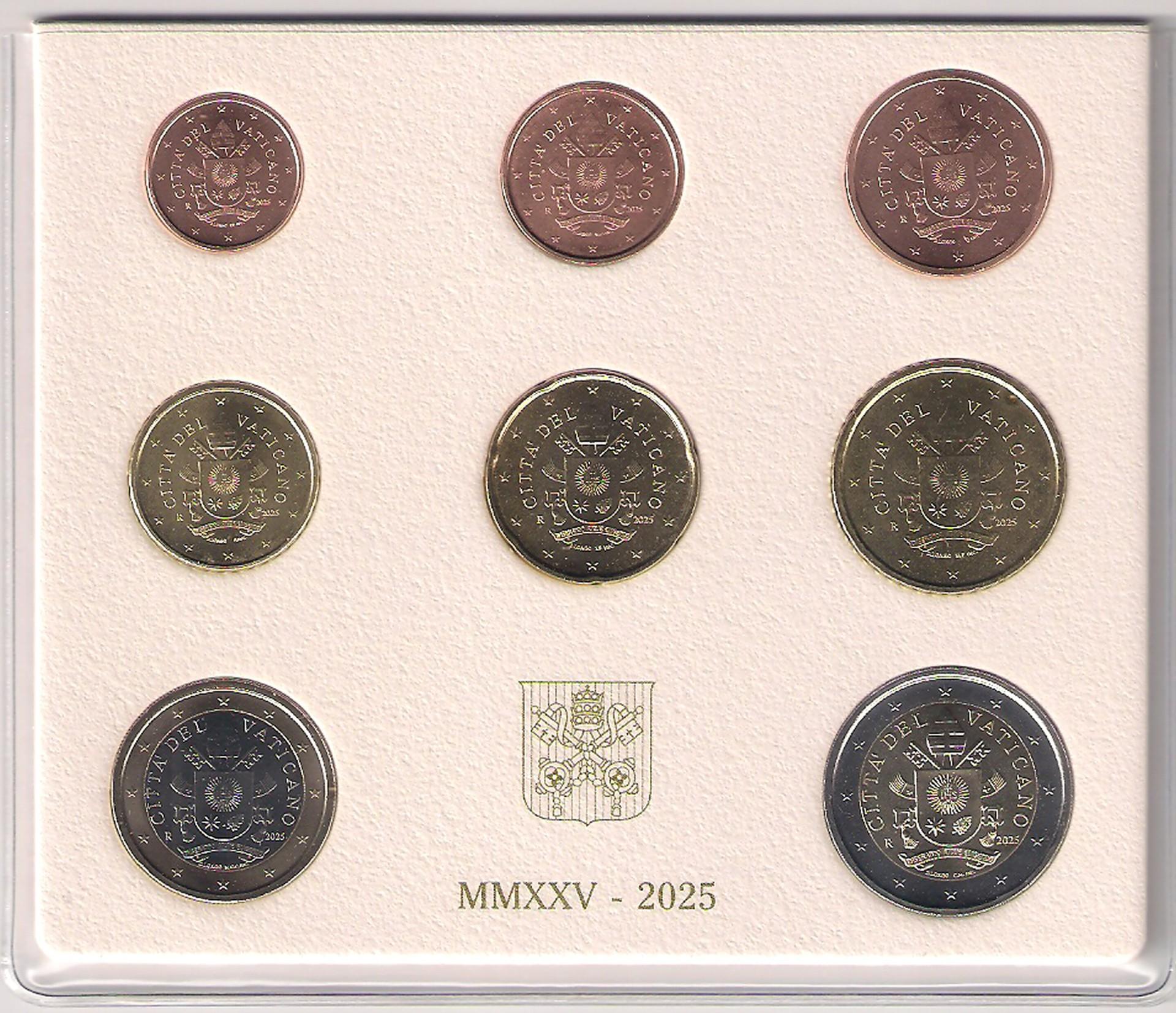 Vatikano oficialus 2025 m. monetų rinkinys