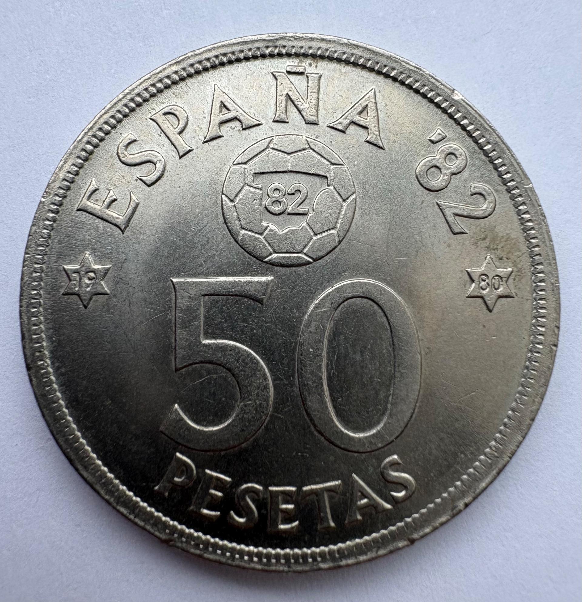 Ispanija 50 p 1980