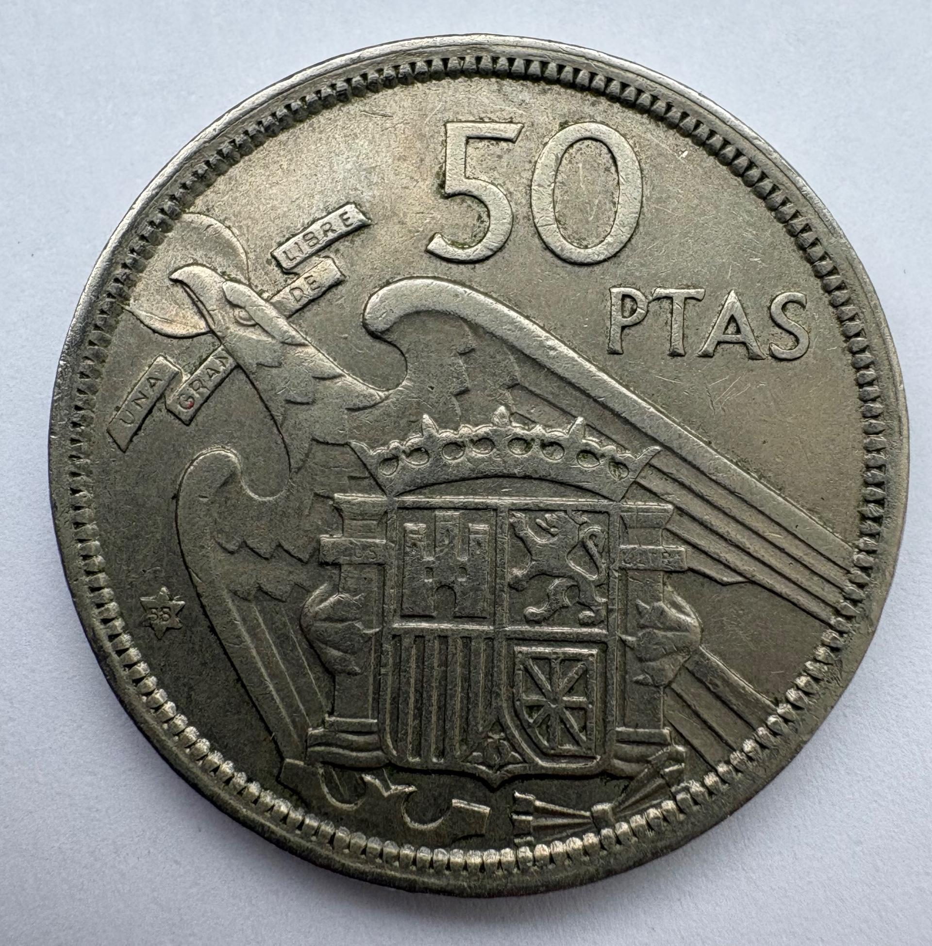 Ispanija 50 p 1958