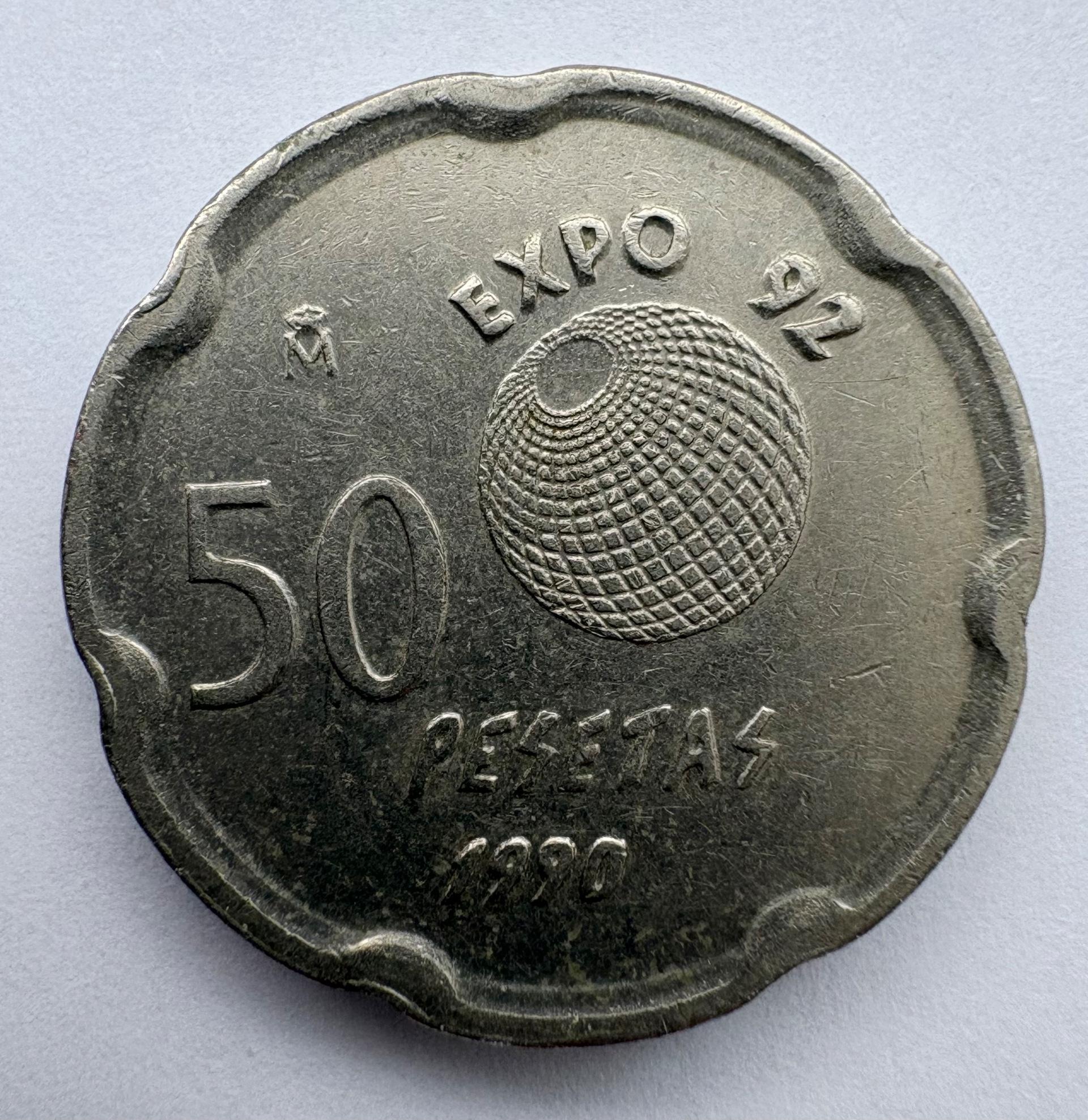 Ispanija 50 p 1990