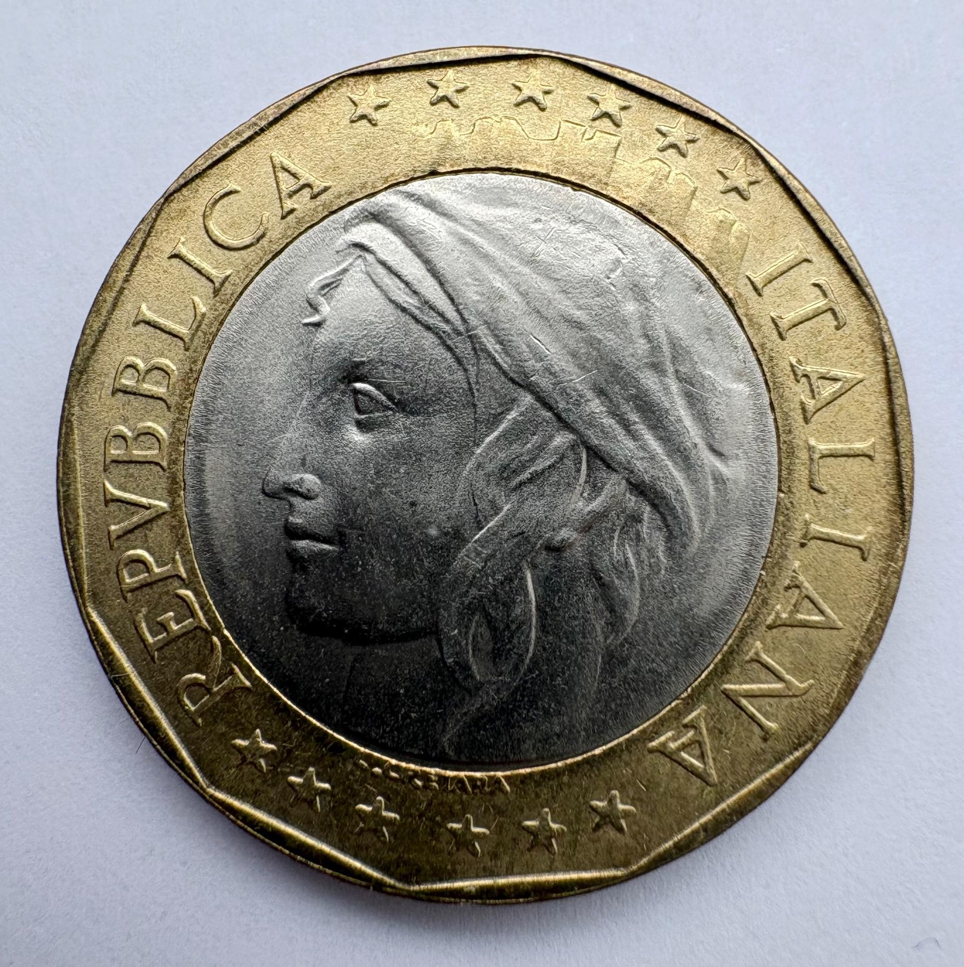 Italija 1000 lirų 1997