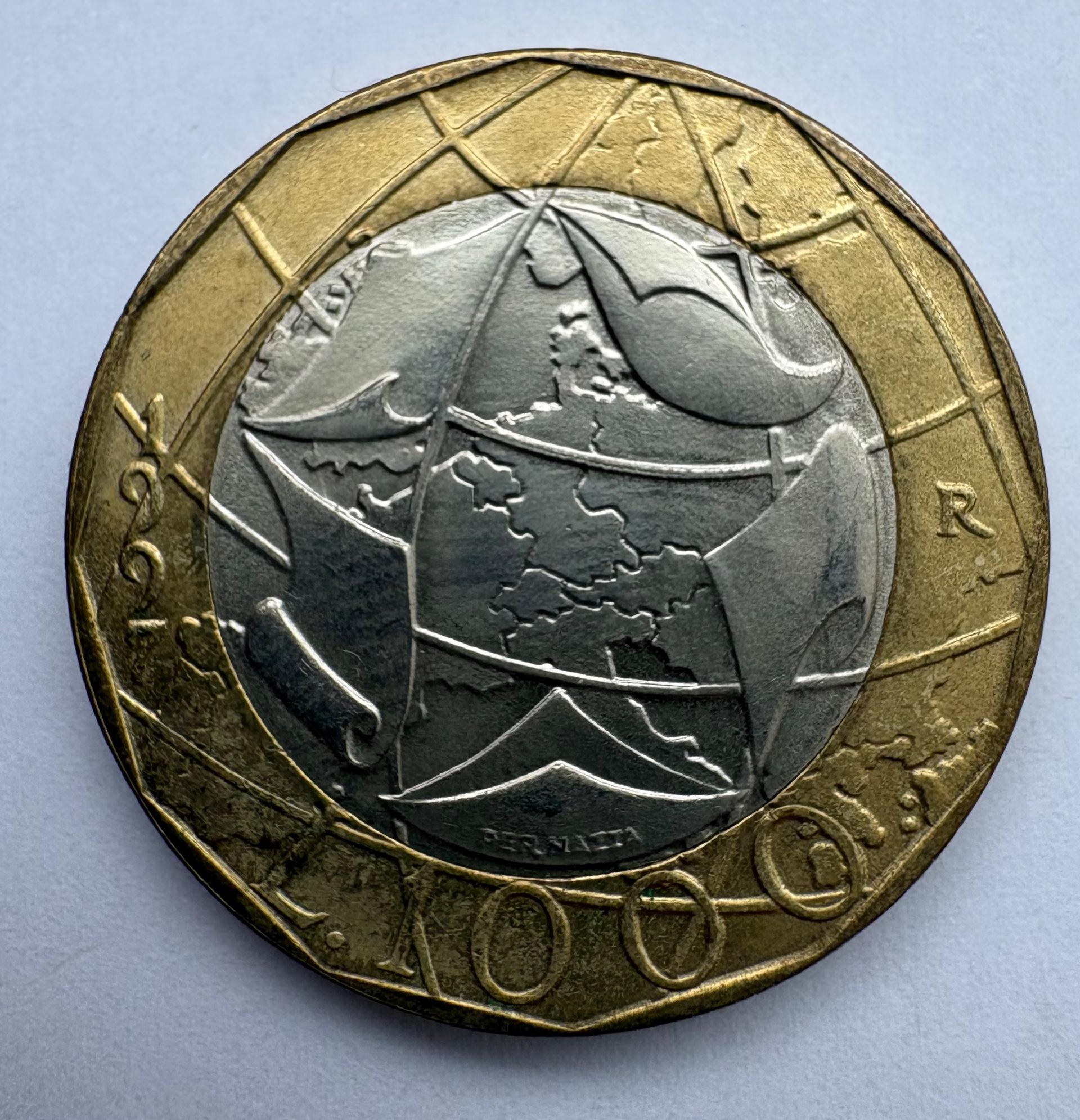 Italija 1000 lirų 1997