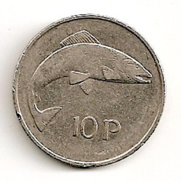 Airija. 10 pensų ( 1975 ) XF-