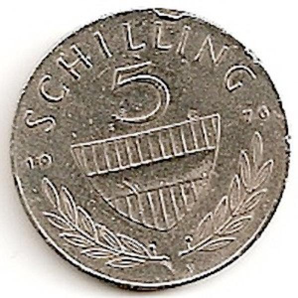 Austrija. 5 šilingai ( 1973 ) VF