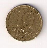 Argentina - 10 centavų (2005)