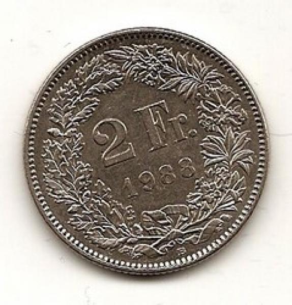 Šveicarija. 2 frankai ( 2003) 