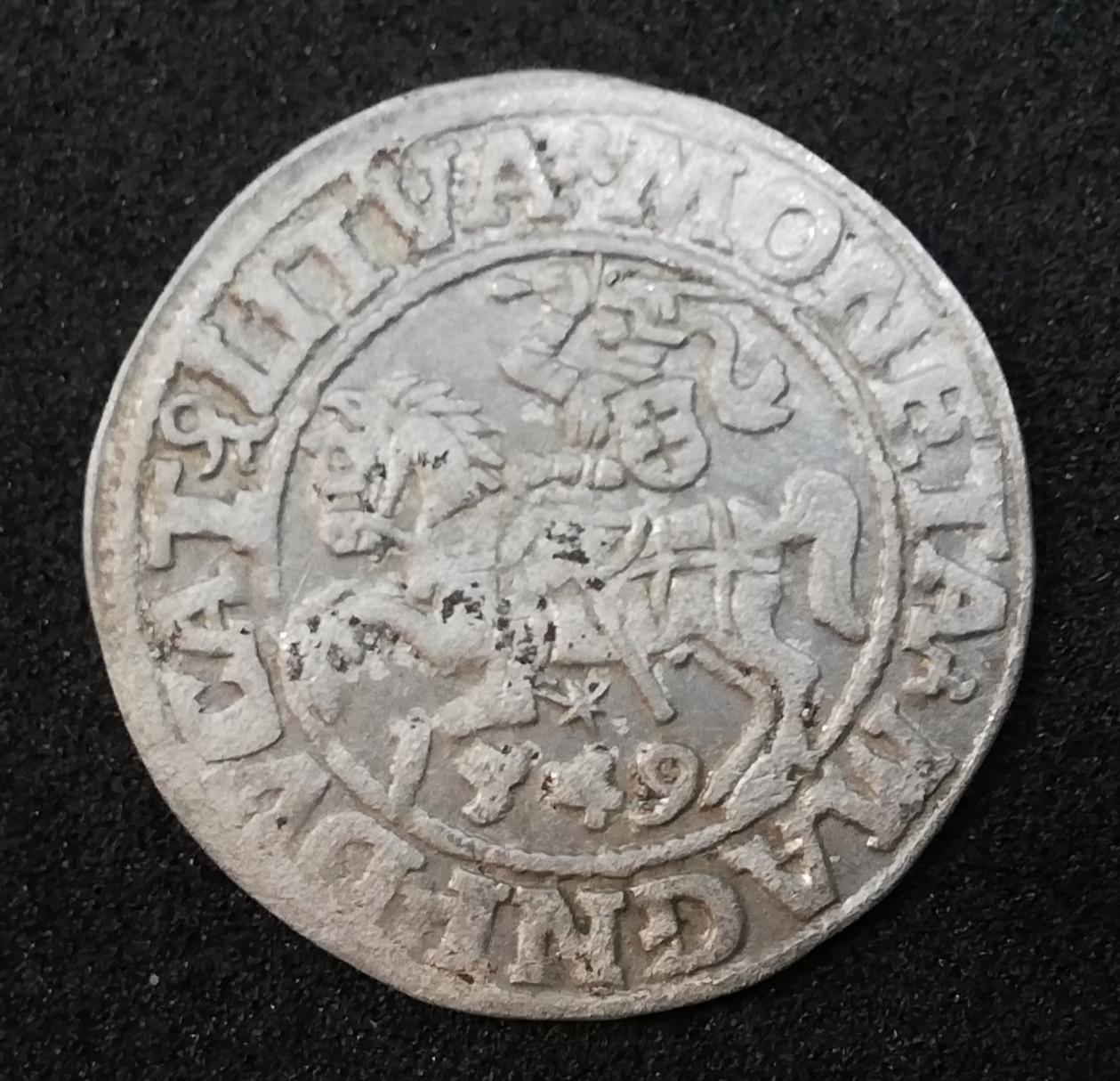 LDK Žygimantas Augustas pusgrašis 1549 (RR)