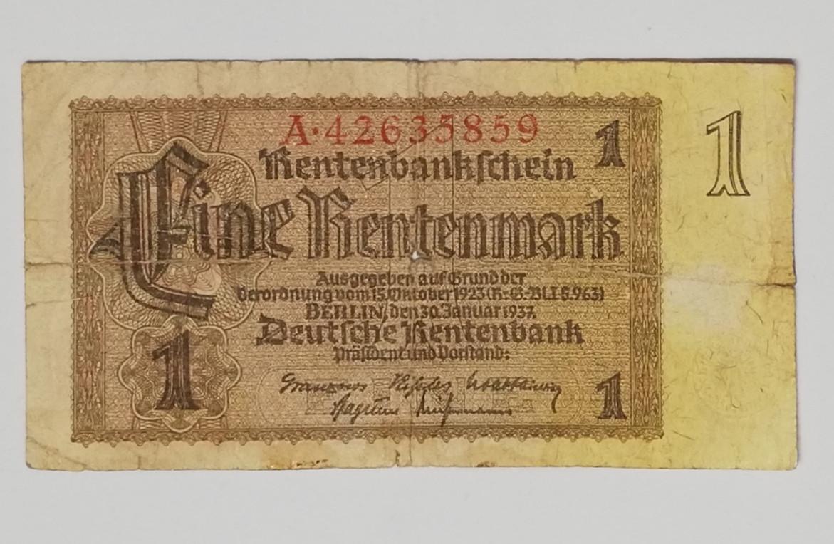 1937 eine rentenmark