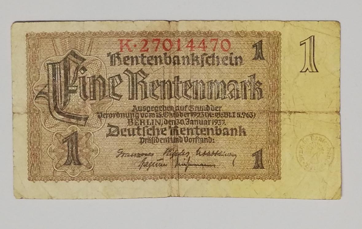 1937 eine rentenmark