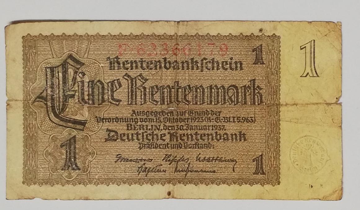 1937 eine rentenmark