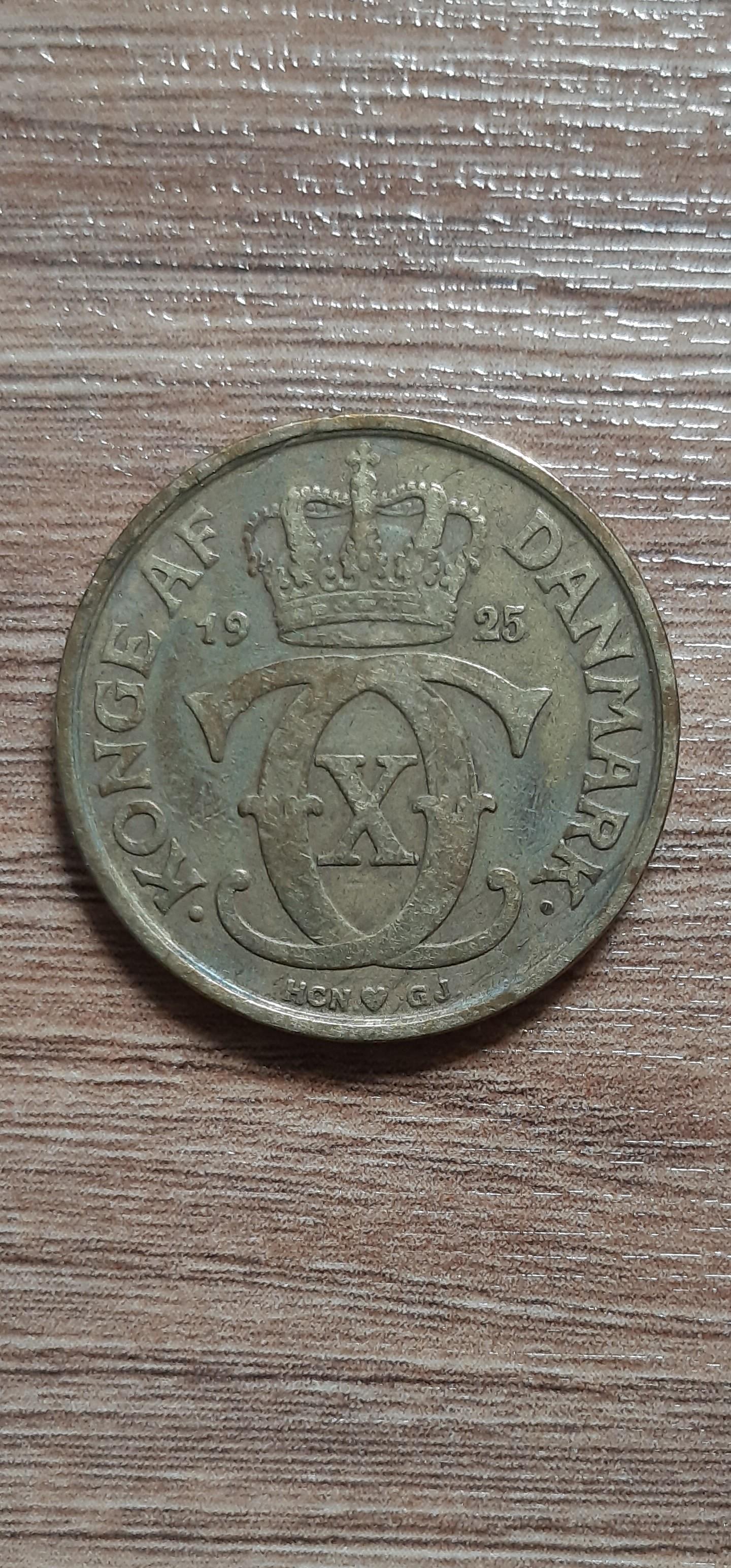 Danija 1 Krona 1925 KM#824
