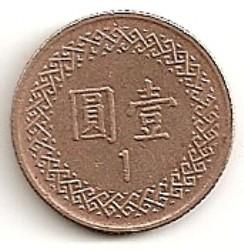 Taivanis. 1 doleris (1981 - ? ) XF