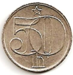 Čekoslovakija. 50 halerių ( 1978 ) XF