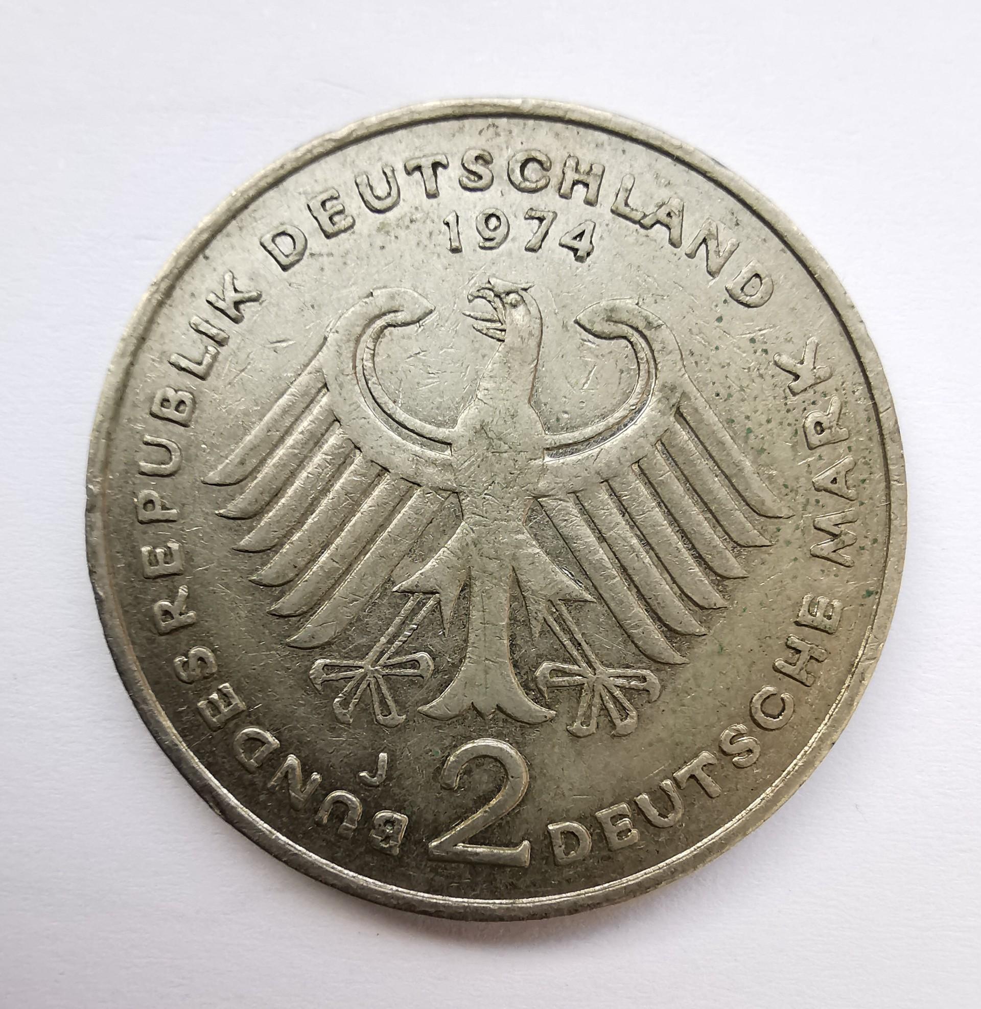 Vokietija 2 M 1974 proginė 