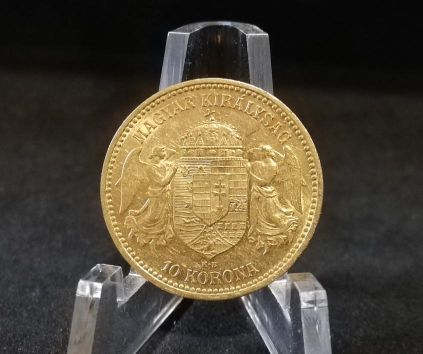 Vengrijos 10 kronų Auksinė Moneta