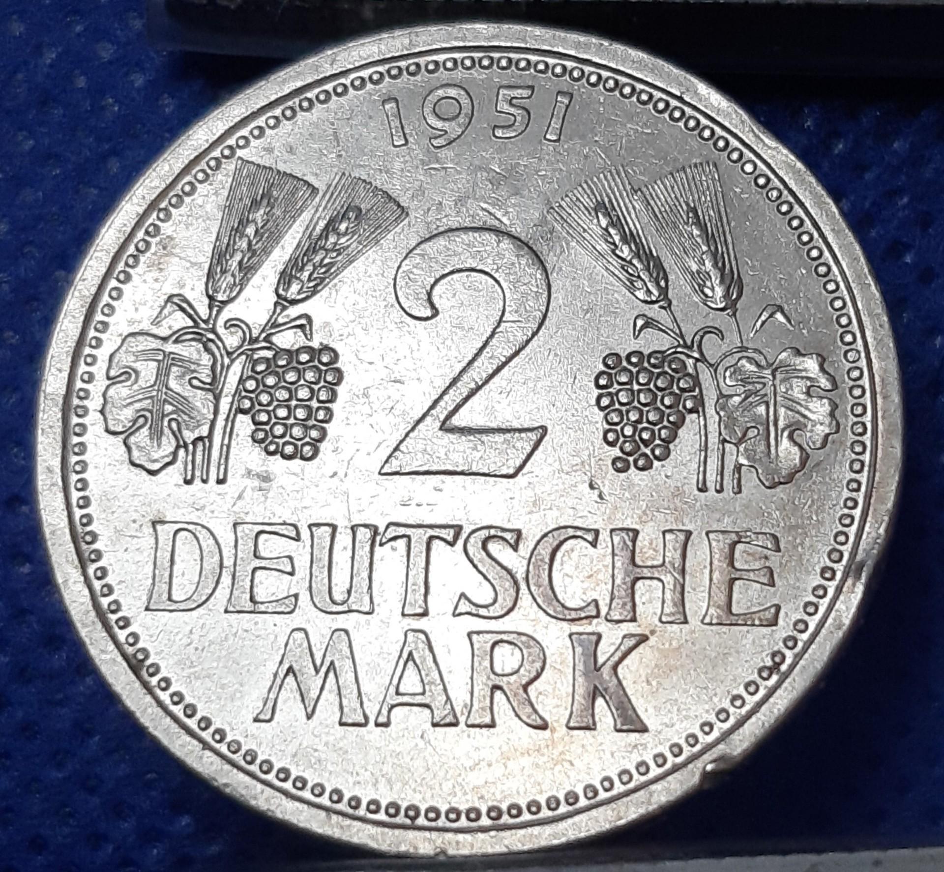 Vokietija 2 Markės 1951 KM#111 (459)