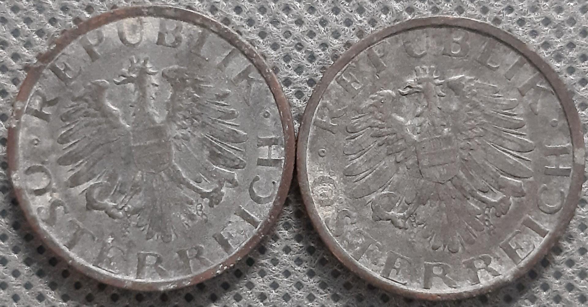 Austrija 10 Grošenų 1948/1949 KM#2874 (594)