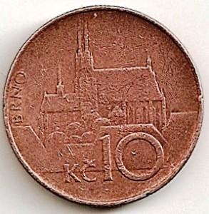 Čekija. 10 kronų ( 1993 ) XF