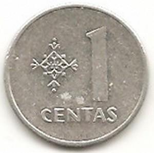 Lietuva. 1 centas ( 1991 ) XF
