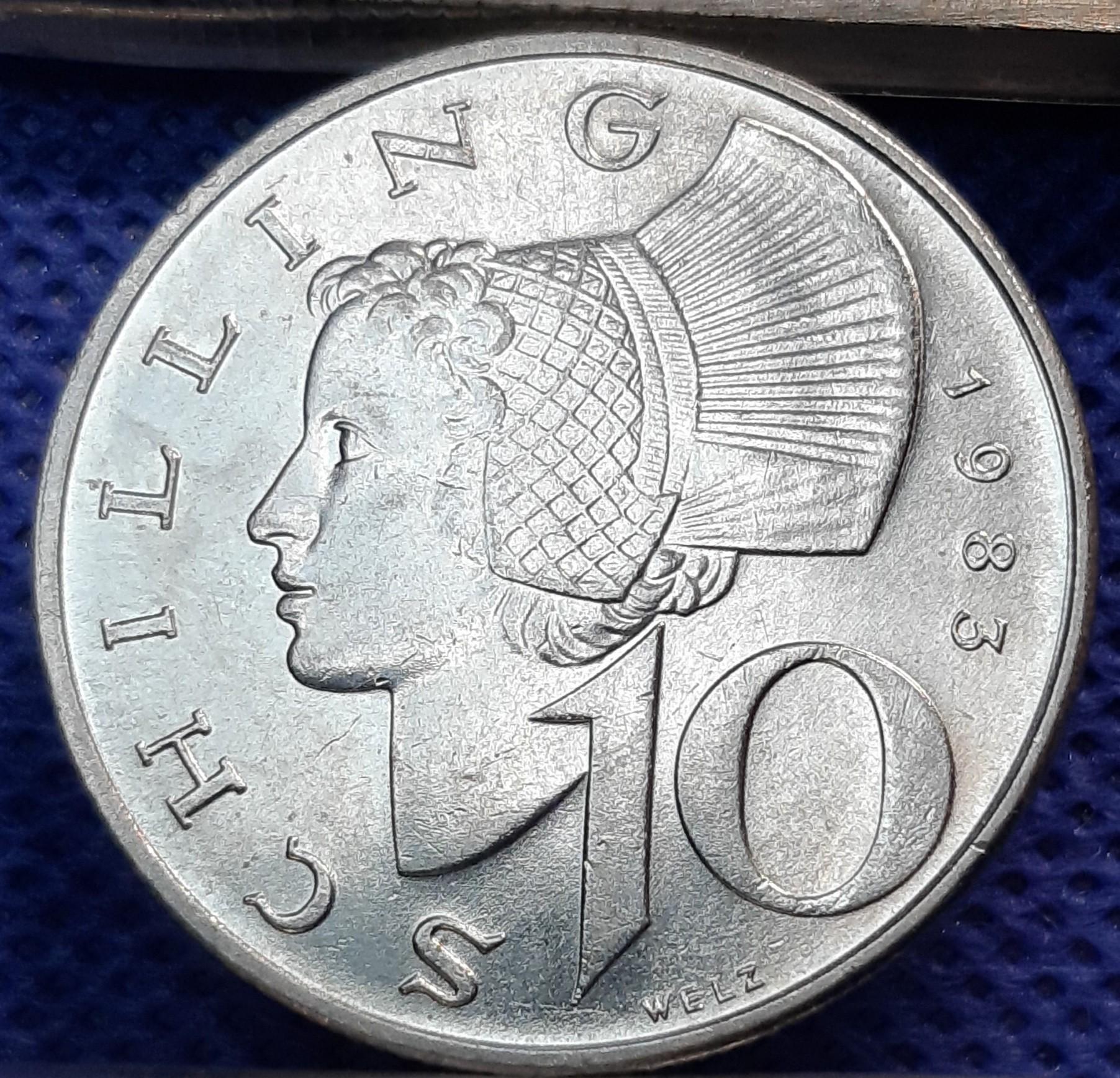 Austrija 10 Šilingų 1983 KM#2918 (755)