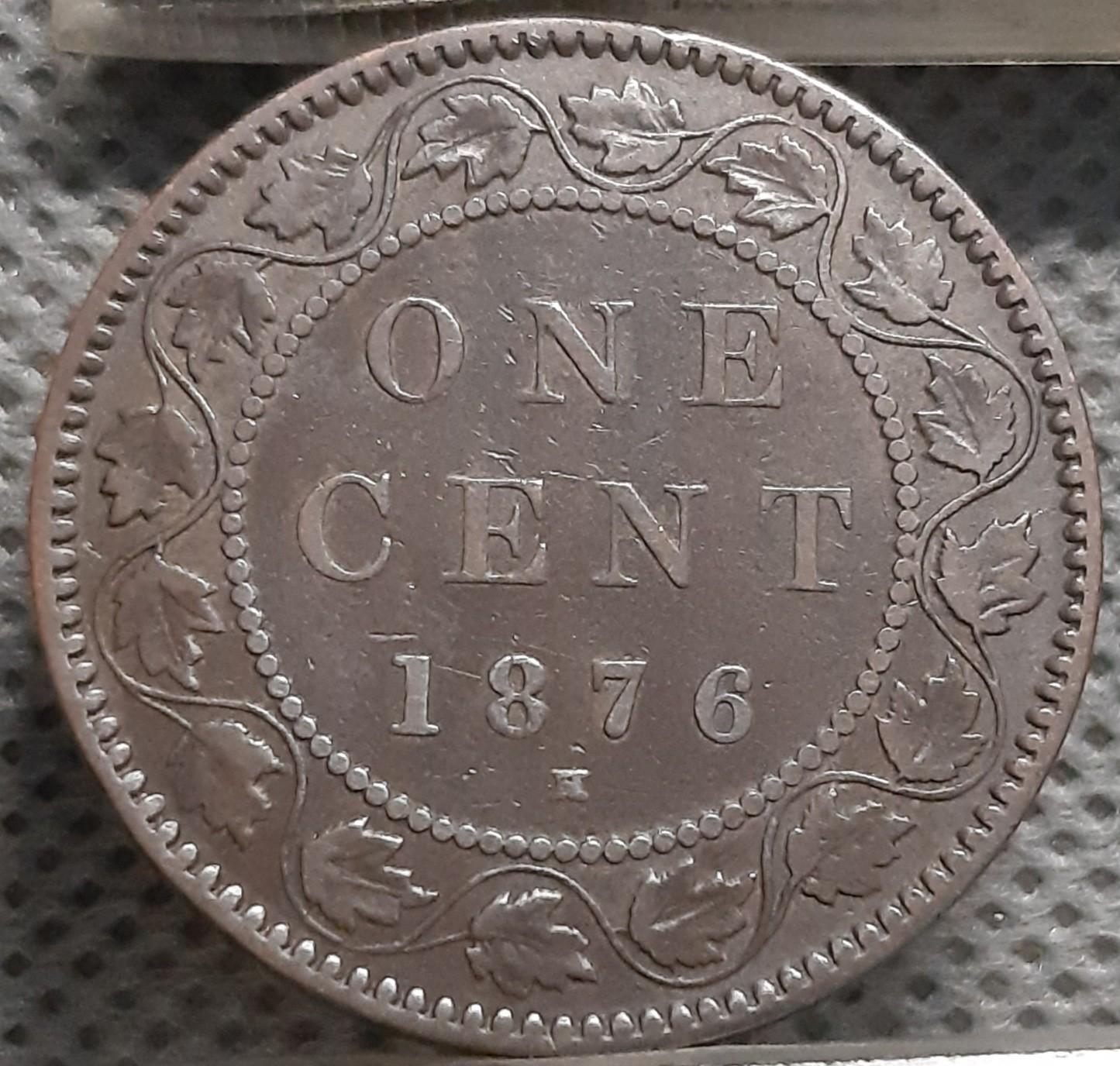 Kanada 1 Centas 1876 KM#7 Bronza (808)