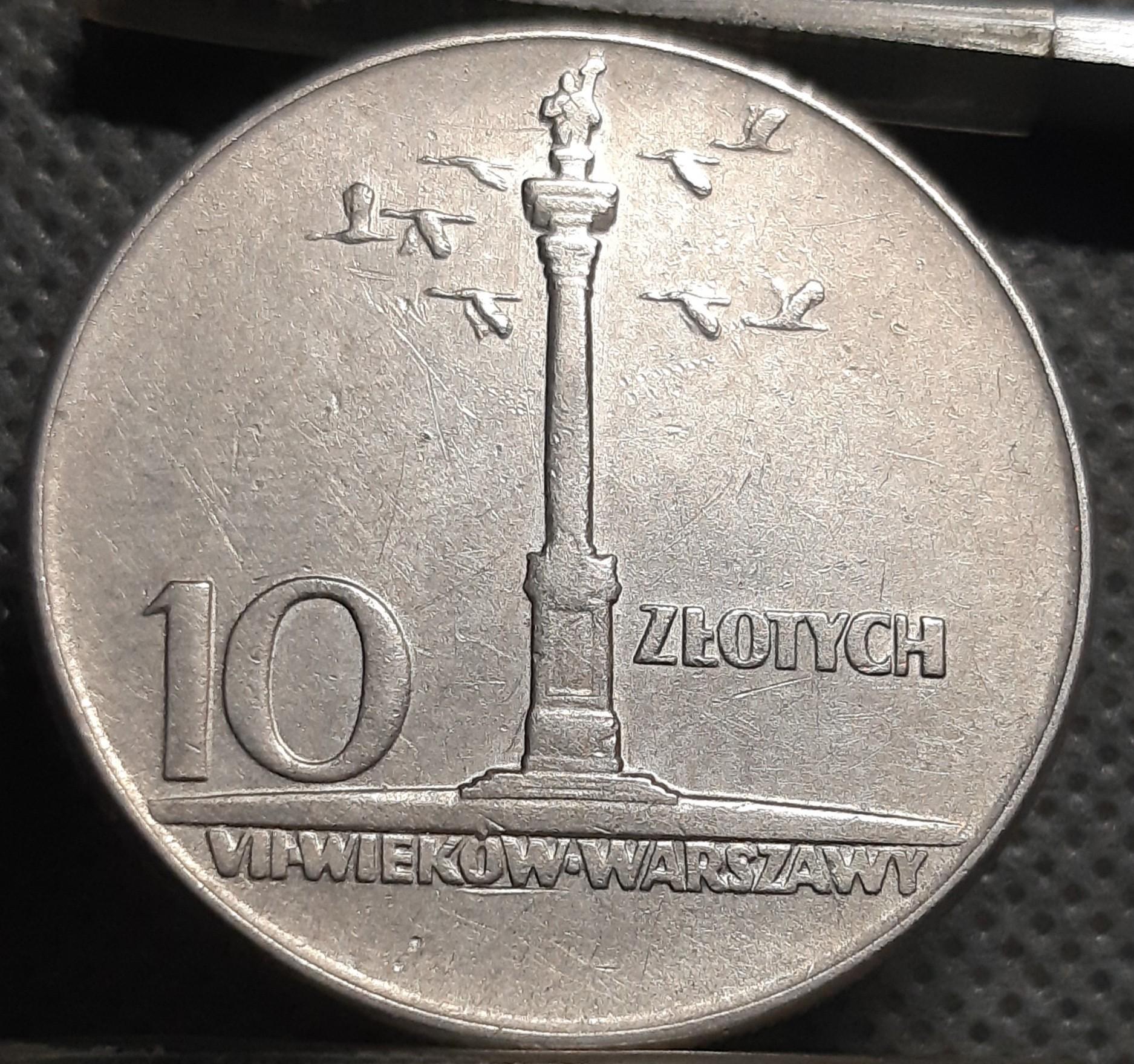 Lenkija 10 Zlotų 1965 Y#55 Proginė (932)