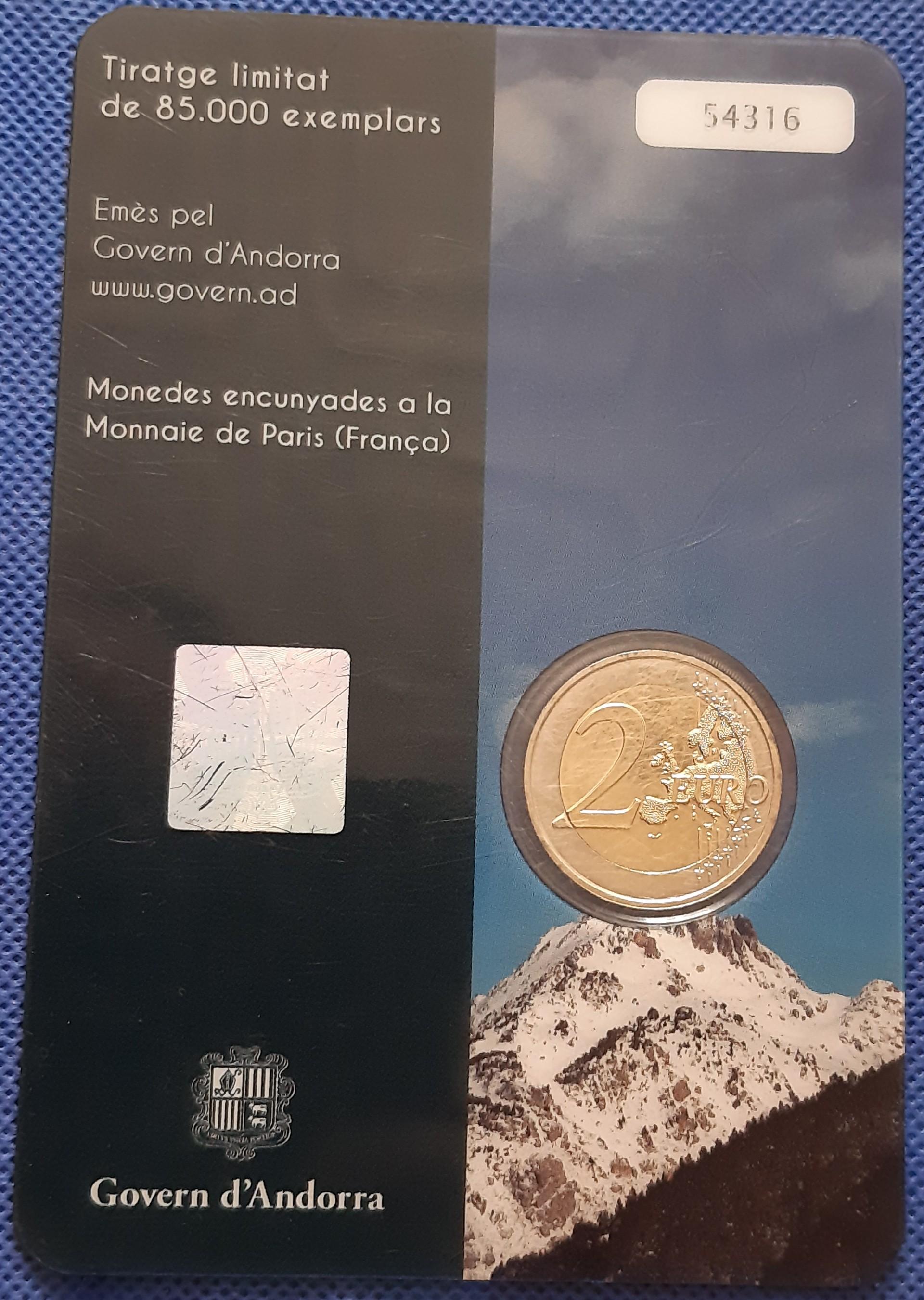 Andora 2 Eurai 2017 UC#106 Proginė Kortelėje (1000)