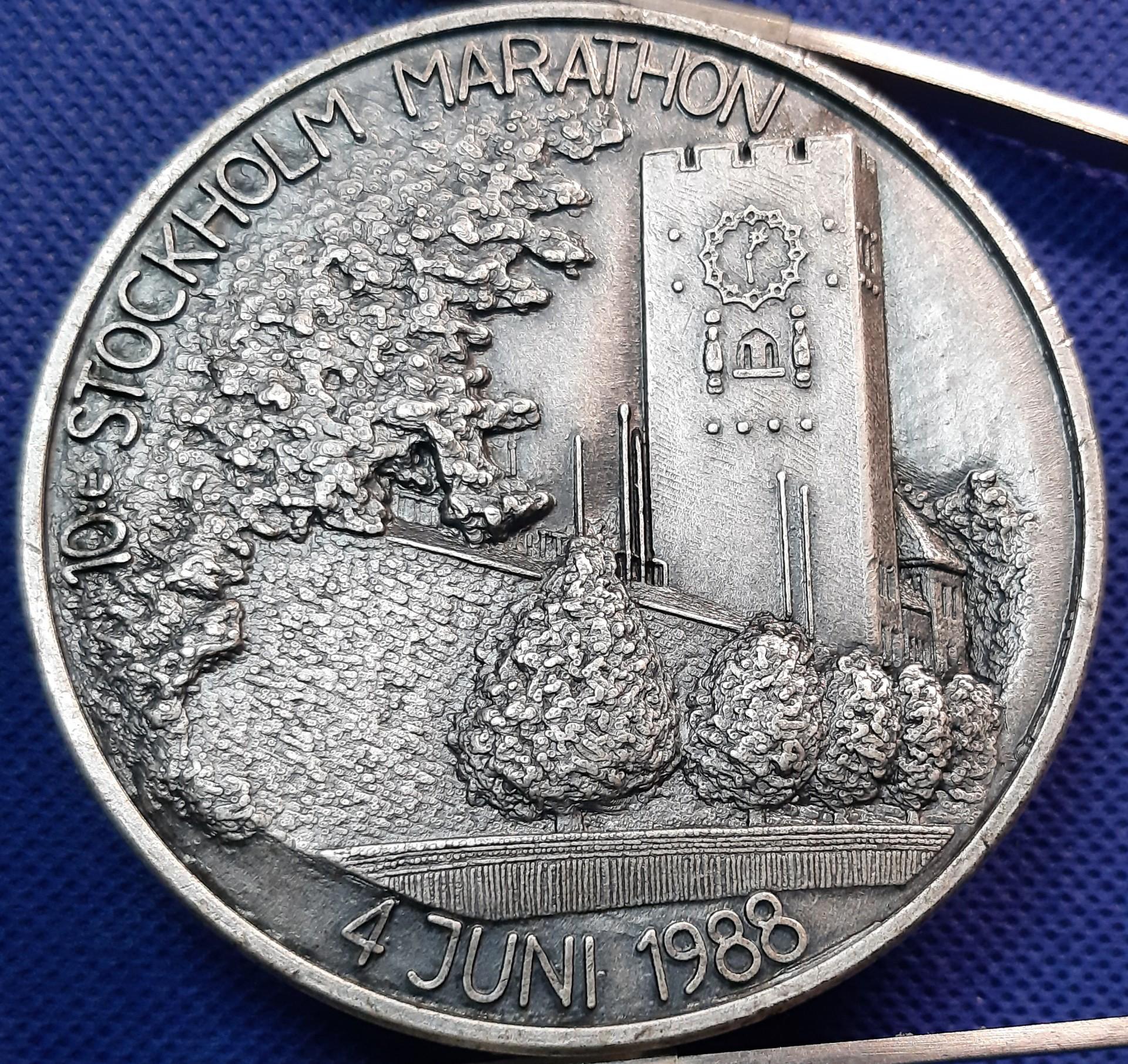 Švedijos medalis Stockholmo Maratonas 1988