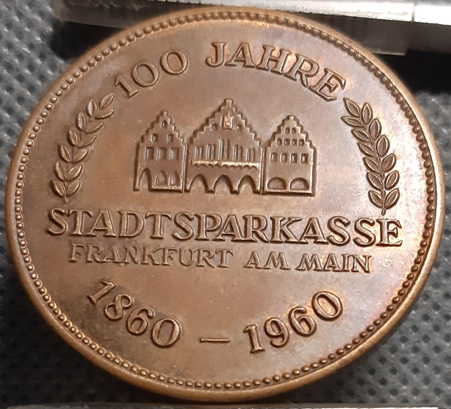 Vokietija Medalis 1860-1960 100 Jahre (1103)