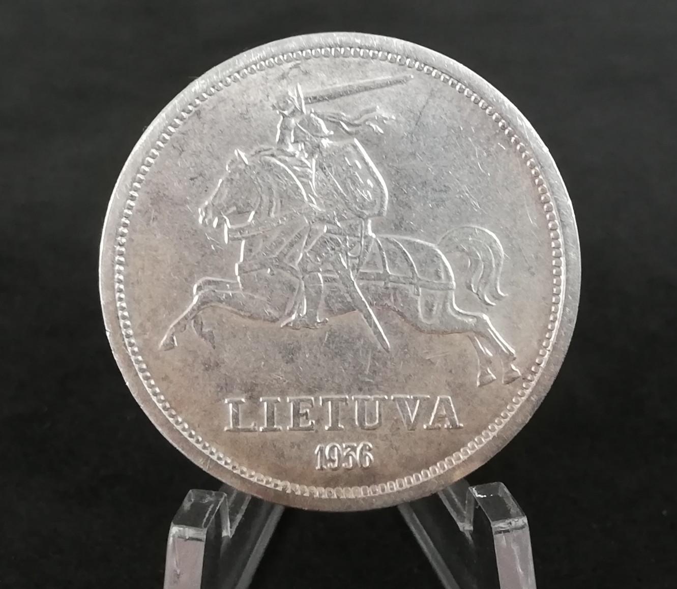1936 Penki Litai Basanavičius