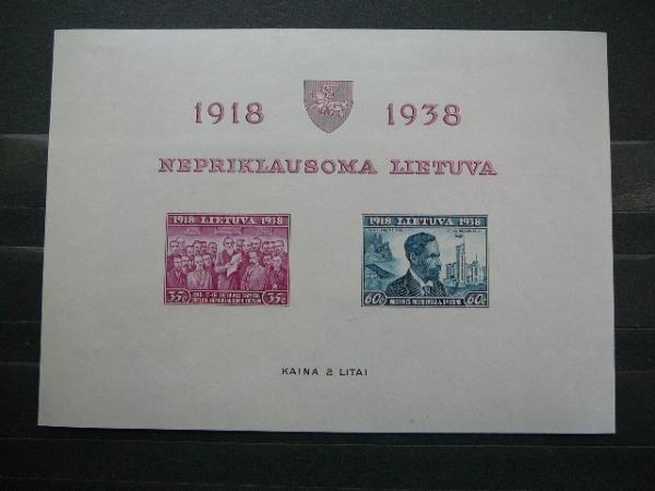 Lietuva 1939 427/8B Blokas1 MNH