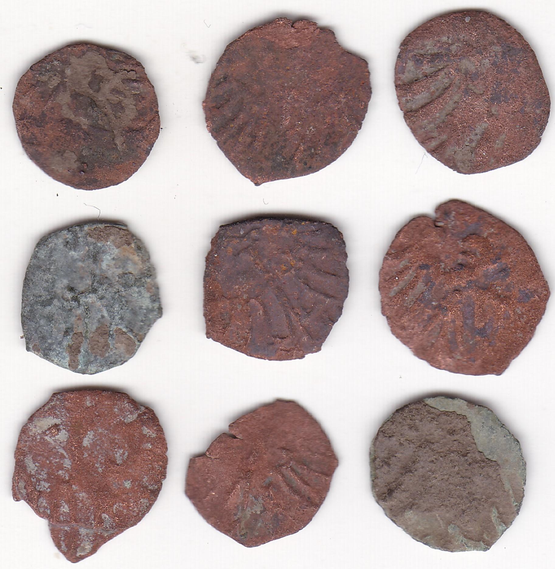 Devyni lenkiški 15-16 a. denarai