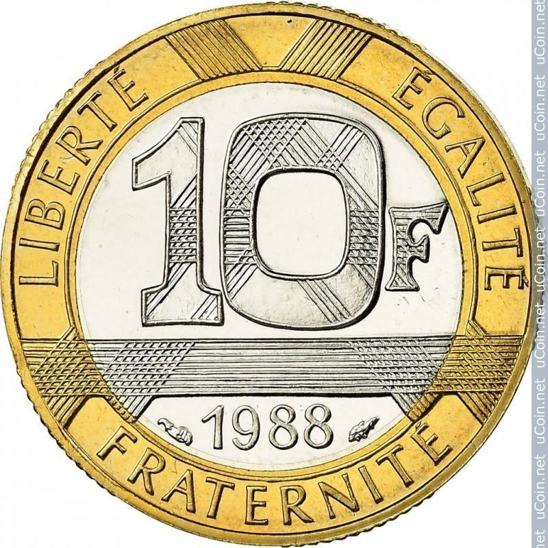  20 frankų, Prancūzija, 1988m.