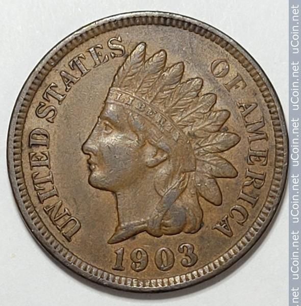 1 centas JAV 1903m. Indėno galvos centas
