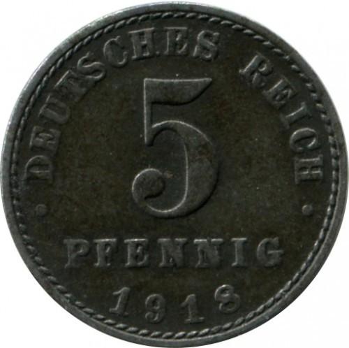 5 pfenigai Deutsches Reich, 1918