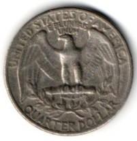 JAV. 1/4 dolerio ( 1967 ) VF