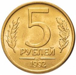 1x2, 5 ir 10 rublių lotas, Rusija.  1992, 2014 - 2015m. 