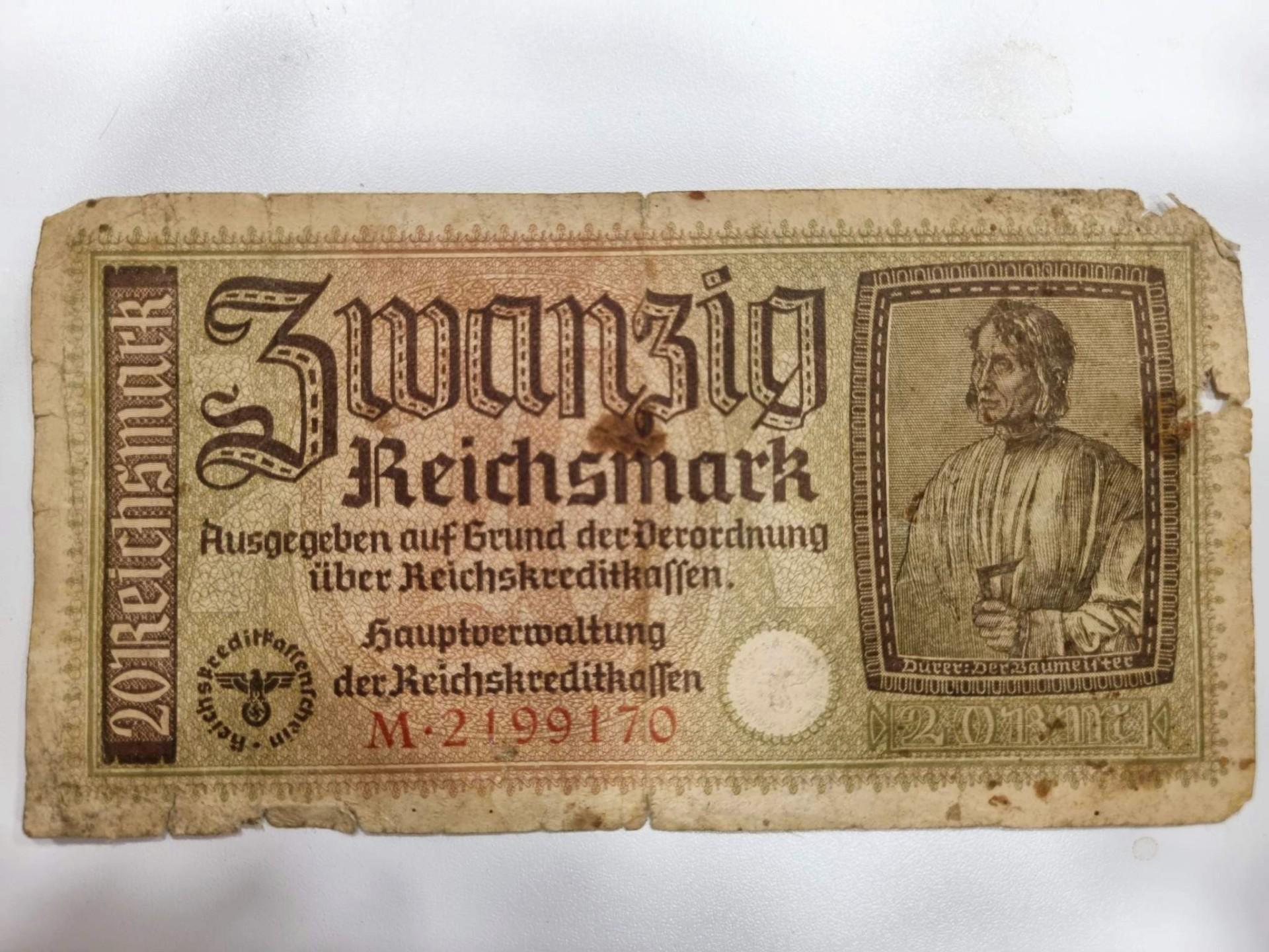 Vokietija Reichsmark 20 Mark 