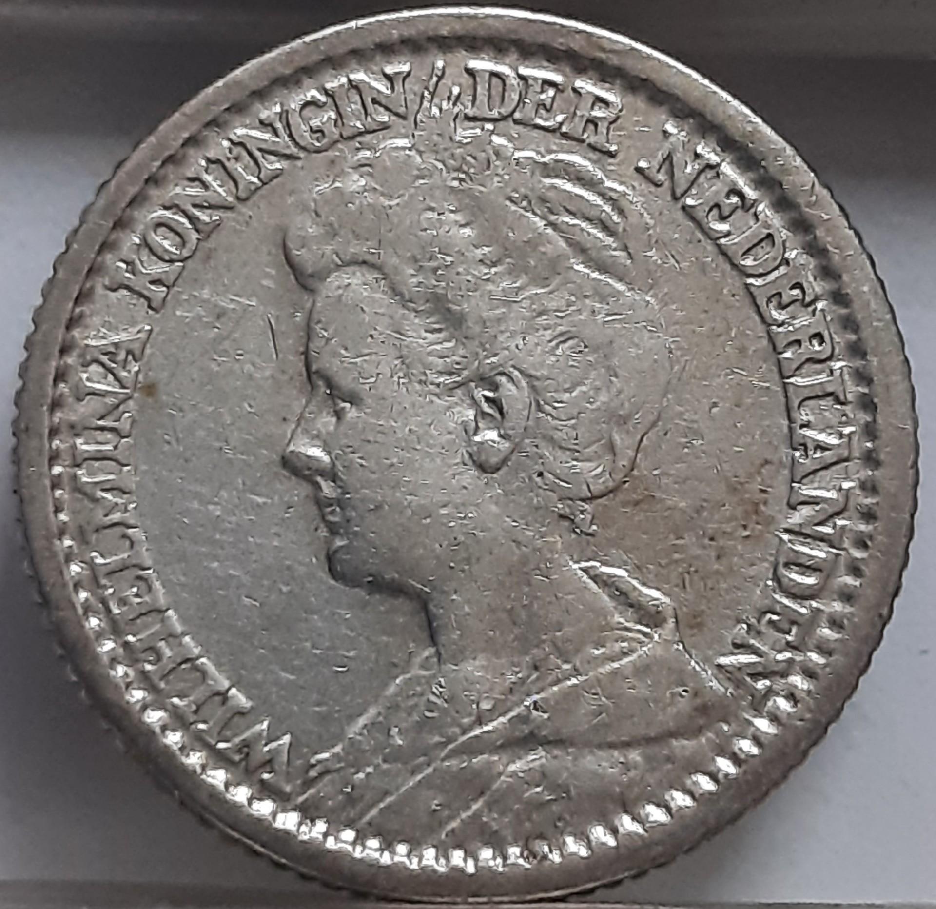 Nyderlandai 25 Centai 1915 KM#146 Sidabras (2398)