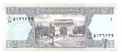 Afganistanas. 2 afganiai ( 2002 / 1381 ) UNC