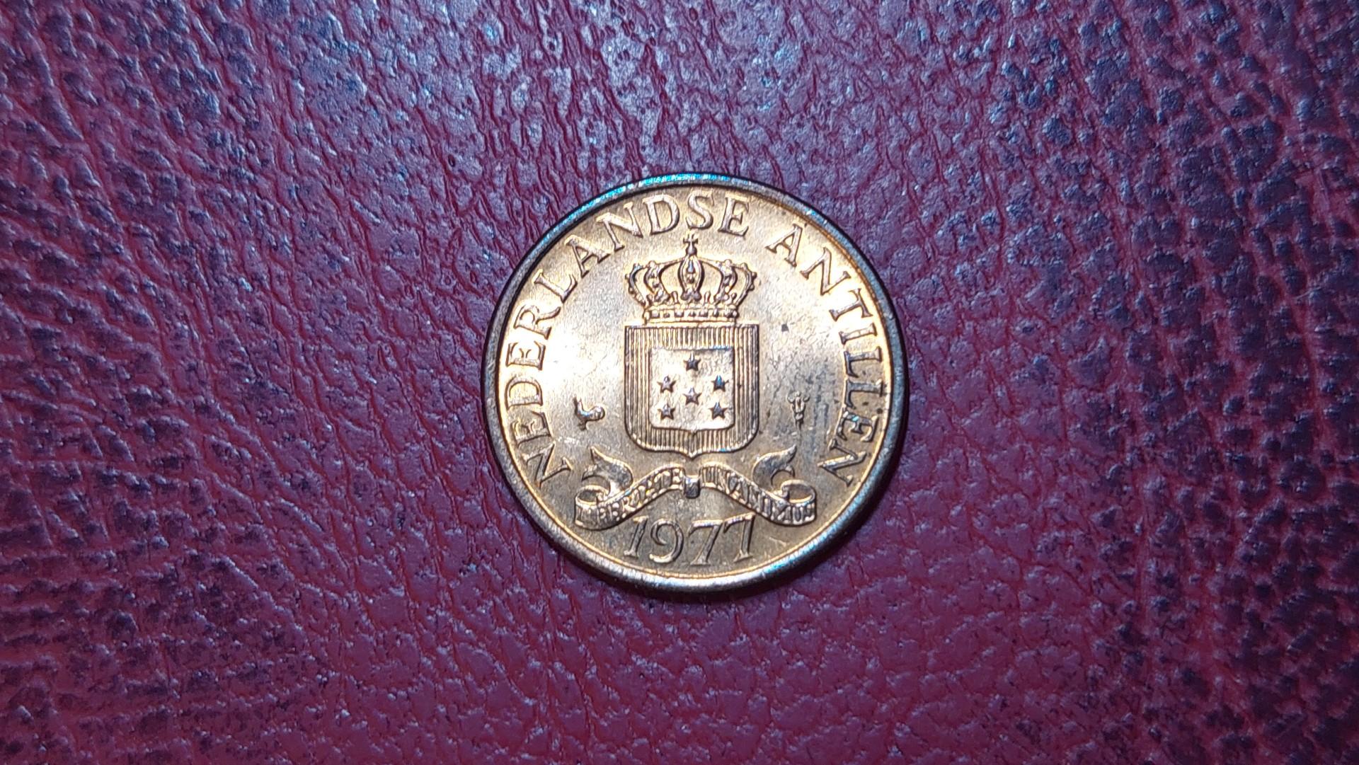 Nyderlandų Antilai 1 centas, 1977 KM# 8