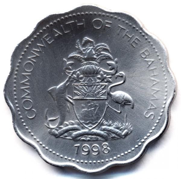 10 centų Bahamos, 1998m.