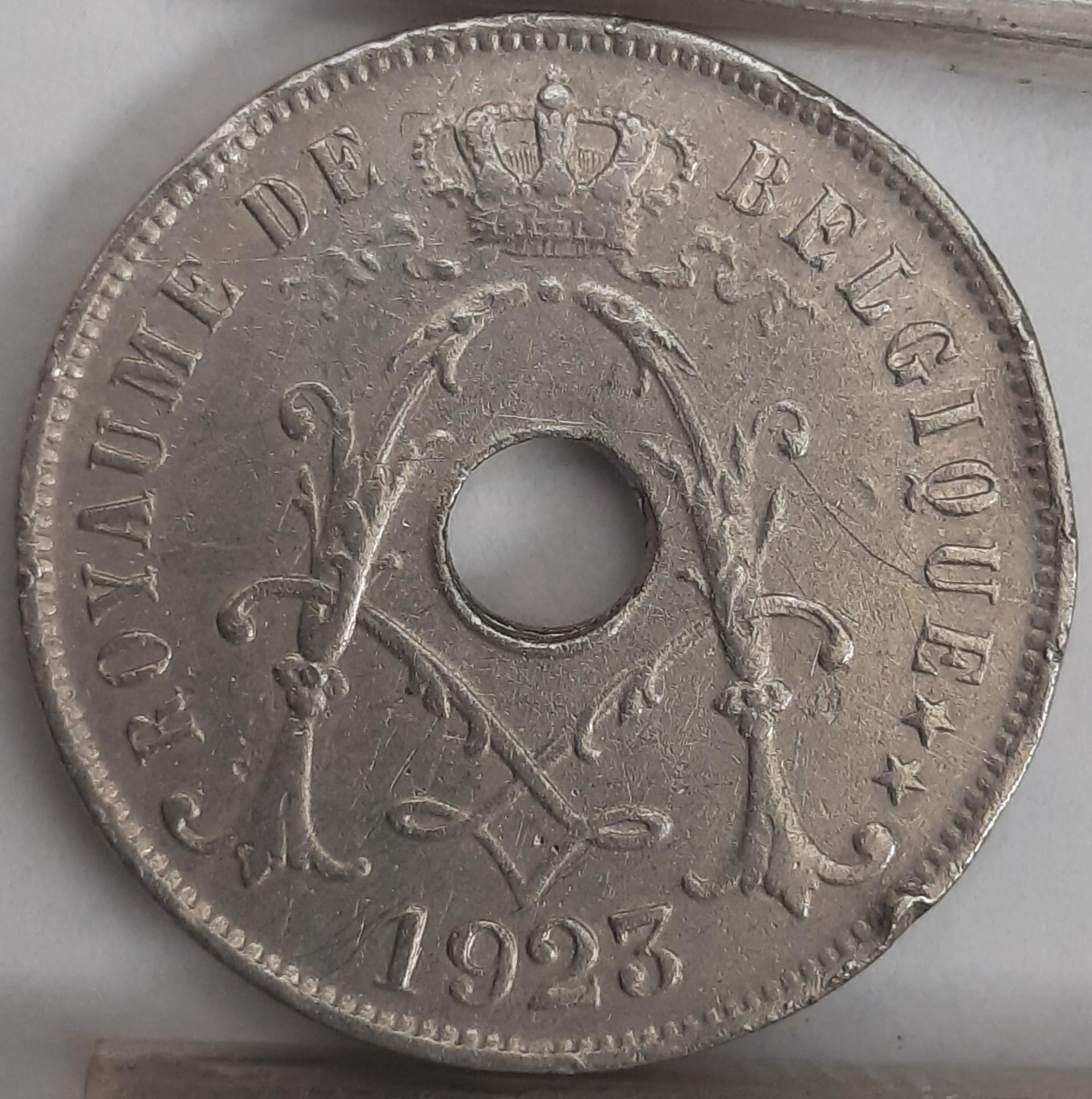 Belgija 25 Santimai 1923 KM#68 (2914)